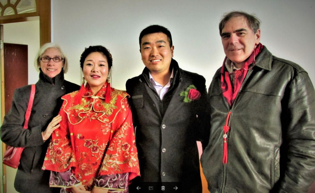 Former KL educators at a wedding in the Pinghu community