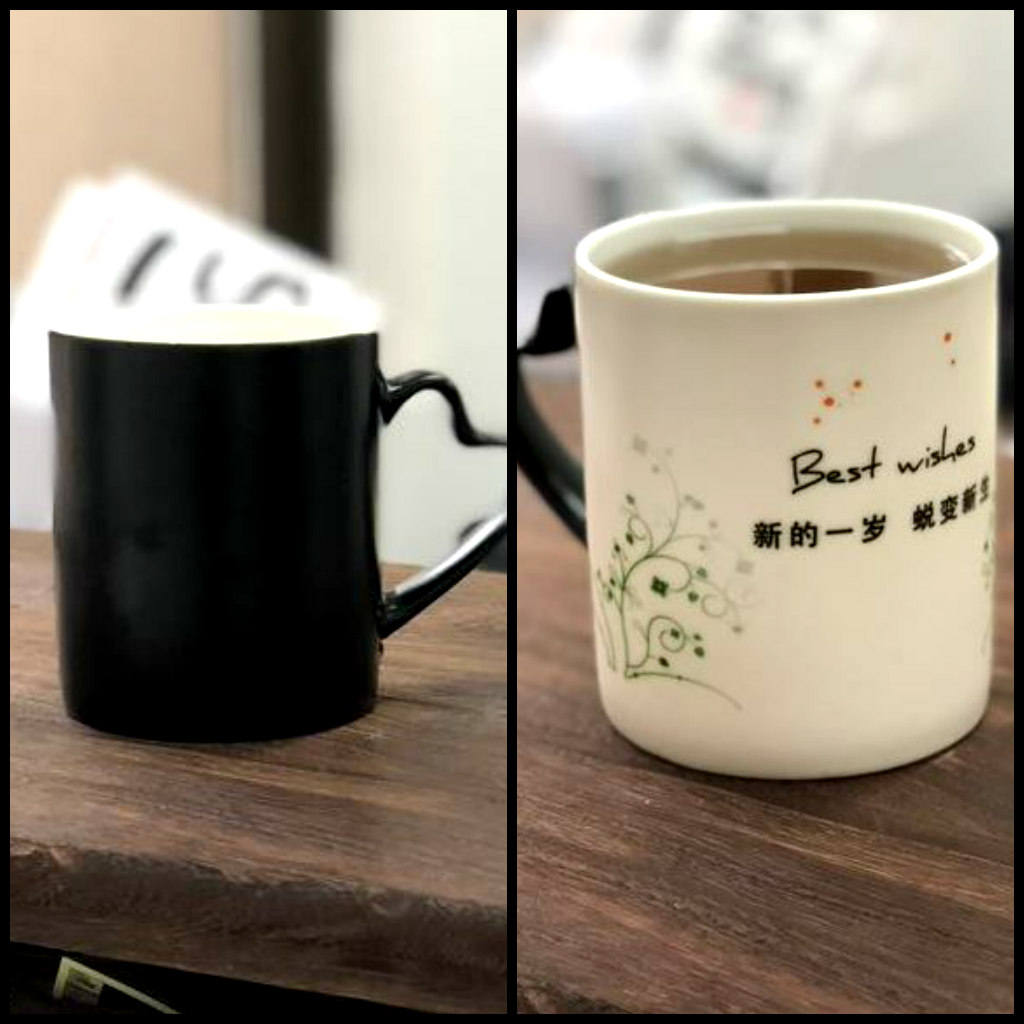 Color changing coffee mug