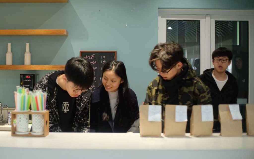 International High School Students Open Cafe Bar