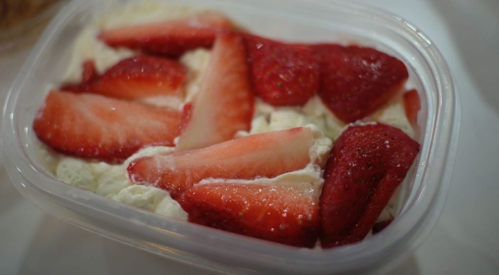 Strawberries & Cream in Ningbo Student Cafe Bar